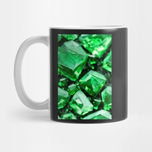 Jewel Pattern - Green Emerald, for a bit of luxury in your life! #1 Mug